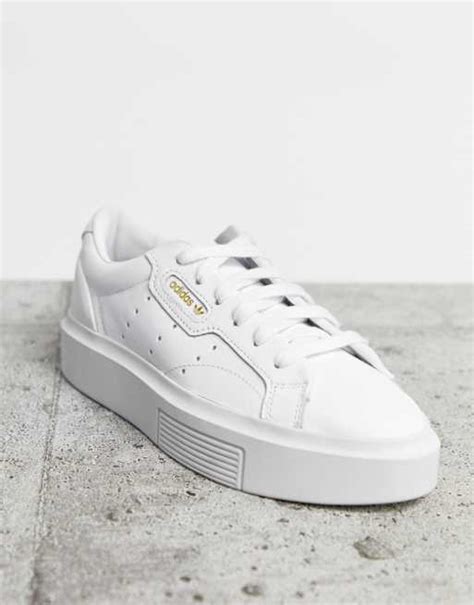 adidas sleek sneaker weiß|Adidas sleek super sneaker.